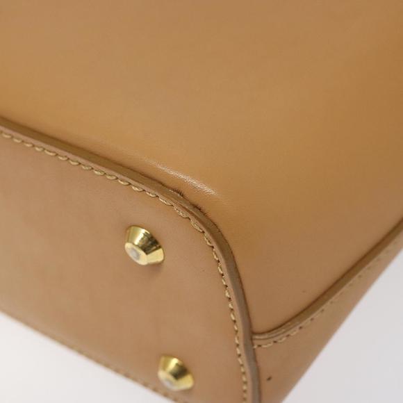 BURBERRY Shoulder Bag Leather Beige Gold Auth ep8012 - Picture 12 of 16